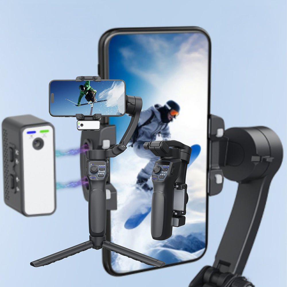 Go Des GD-F11 3 Eksenli El Tipi Yüz Tanıma Takip Özellikli Led Işıklandırma Aparatlı Gimbal Stabilizatör Go Des GD-F11 3 Eksenli El Tipi Yüz Tanıma Takip Özellikli Led Işıklandırma Aparatlı Gimbal Stabilizatör